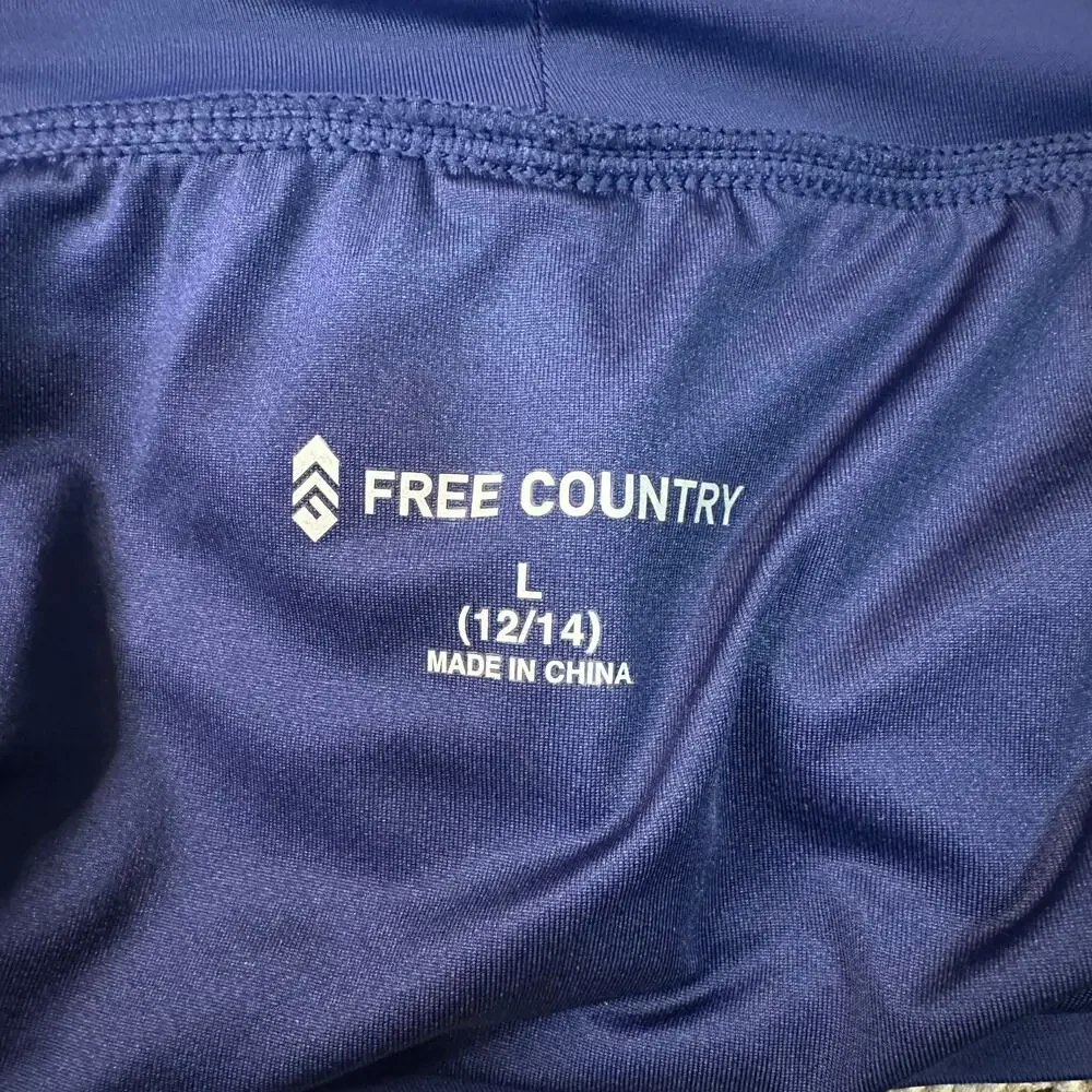 FREE COUNTRY Women's Drawstring Swim Short Size L In Marine - Picture 3 of 11